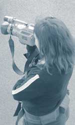 Bella filming